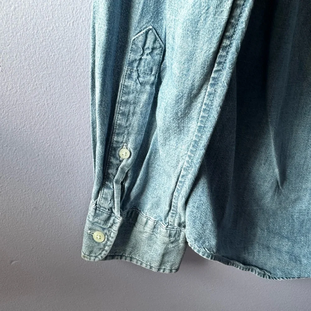 Vineyard Vines Blue Denim Classic Fit Murray Shirt Size M - Picture 14 of 14